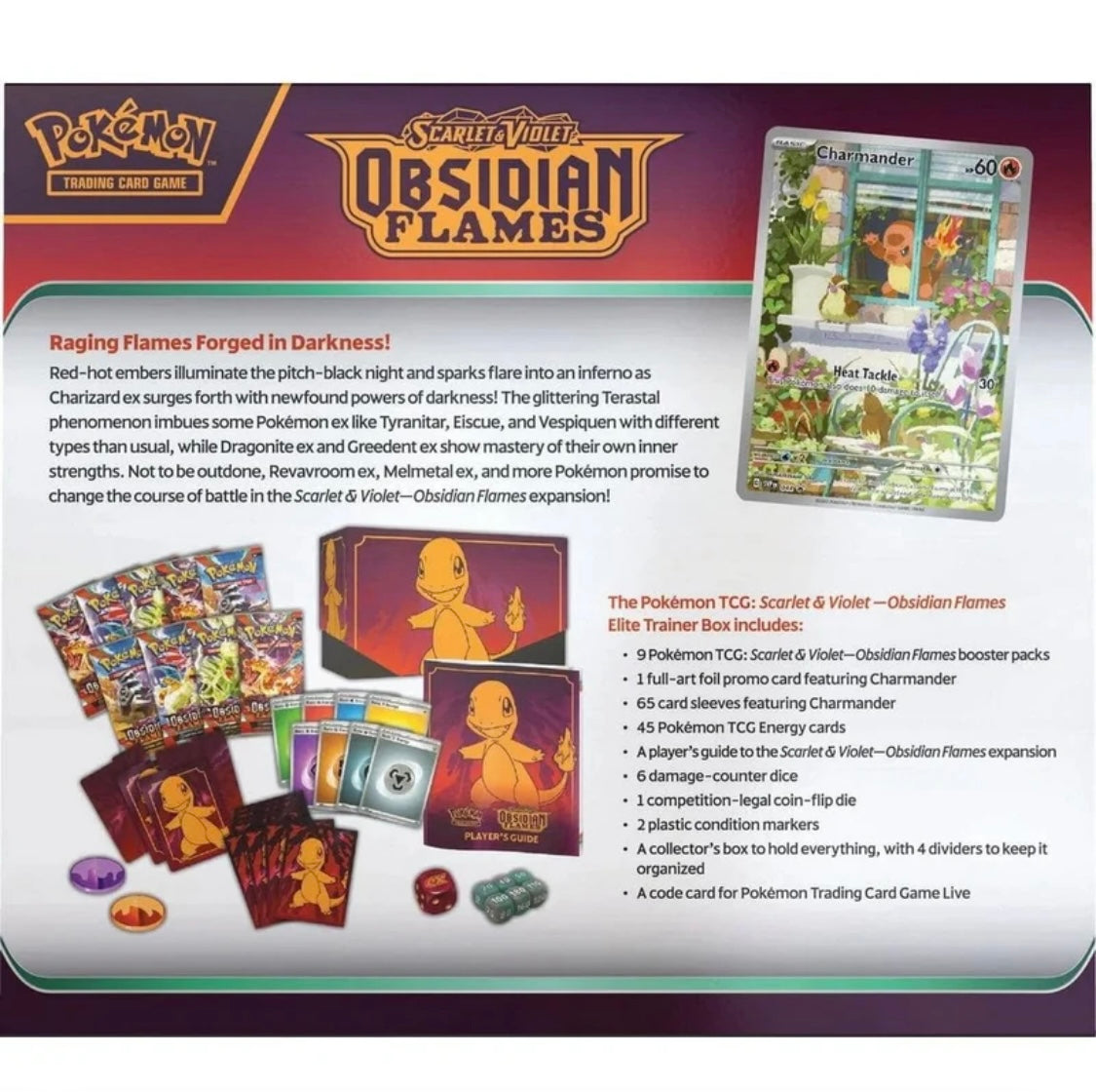 Obsidian Flames Elite Trainer Box - (RIP or SHIP)