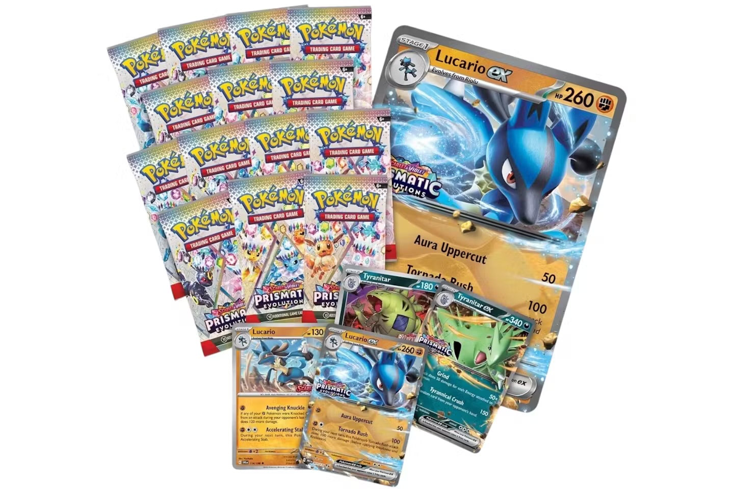 Prismatic Evolution Lucario vs Tyranitar Collection Box (RIP or SHIP)