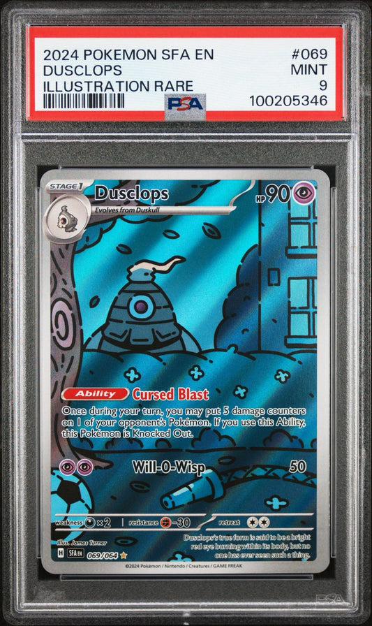 2024 POKEMON SFA EN-DUSCLOPS ILLUSTRATION RARE MINT PSA 9