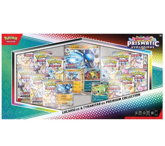 Prismatic Evolution Lucario vs Tyranitar Collection Box (RIP or SHIP)