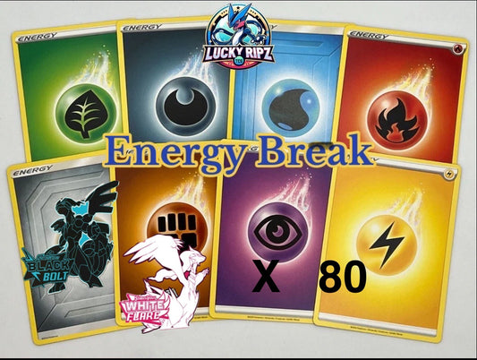 # 1 - Black Bolt & White Flare Energy Break x 80 Packs!!